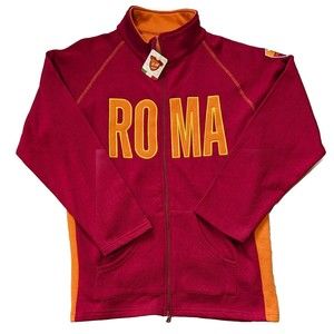 NEW FM Italy ROMA Full Zip Jacket XXL Red and Orange NWT! 2Xl Sweatshirt